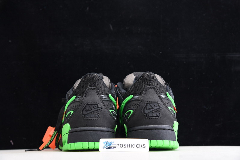 OW x Nike Air Rubber Dunk “Green Strike CU6015-001