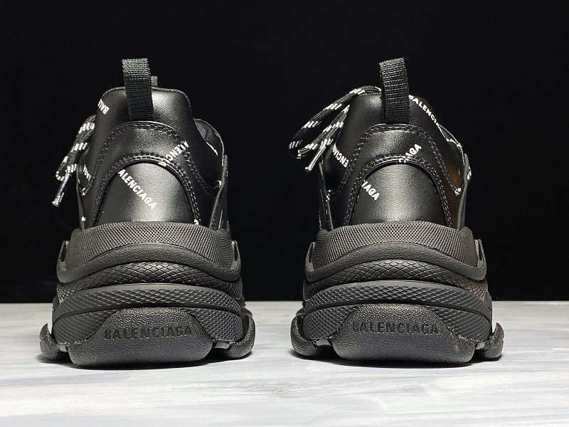 Ba*len*cia*ga triple s sneakers (black with logo) 536737 w2fa1 1090