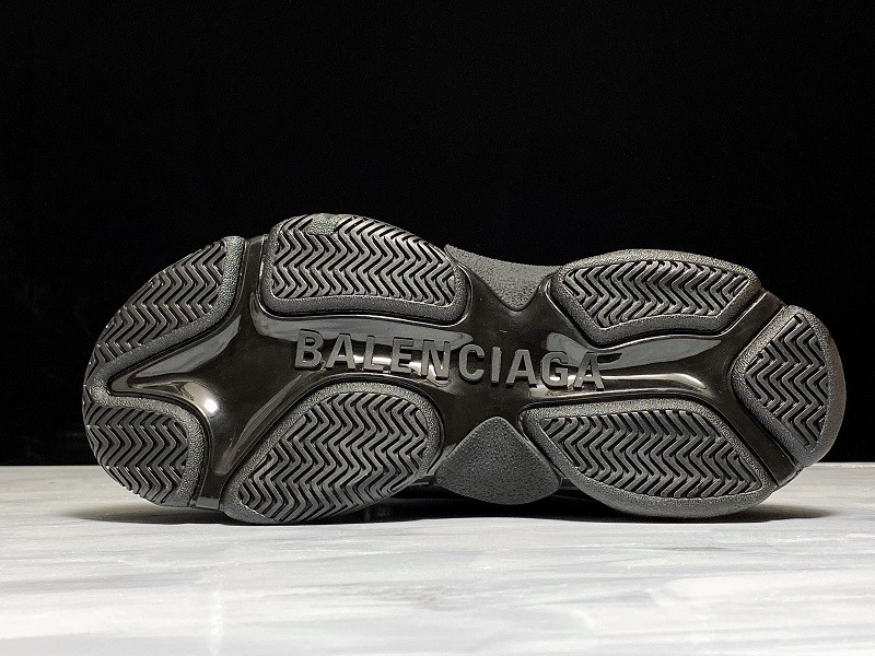 Ba*len*cia*ga triple s sneakers (black with logo) 536737 w2fa1 1090