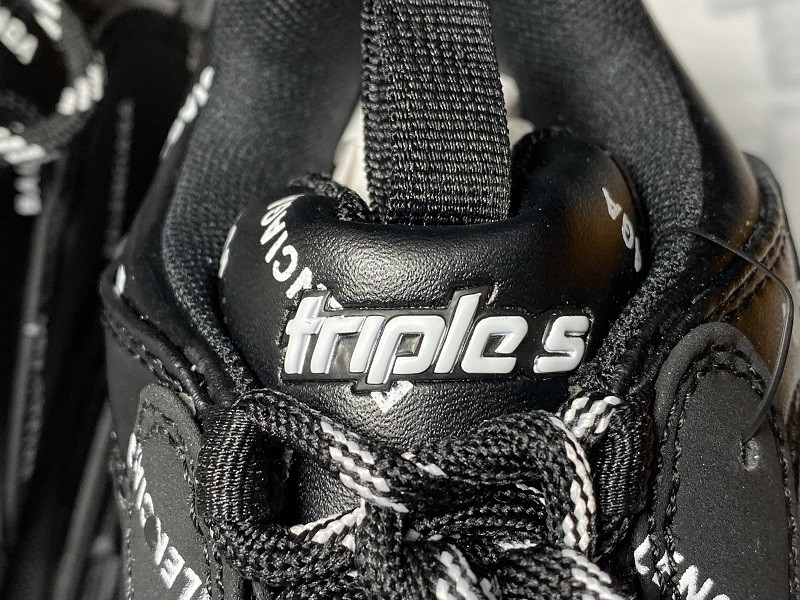 Ba*len*cia*ga triple s sneakers (black with logo) 536737 w2fa1 1090