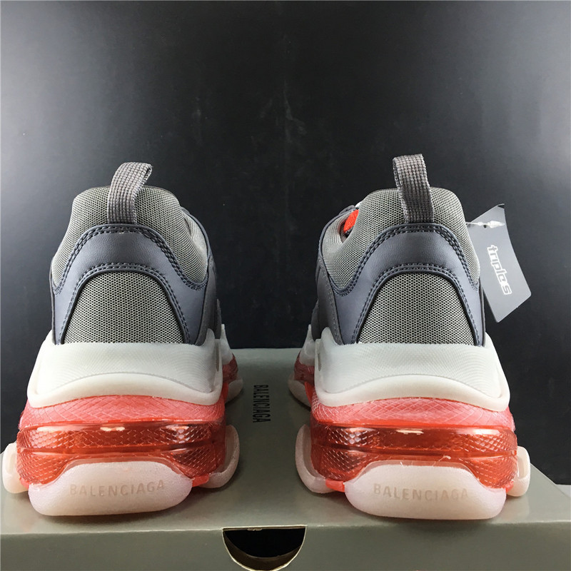 Ba*len*cia*ga triple s trainers clear sole grey red 541624 w0901 2262
