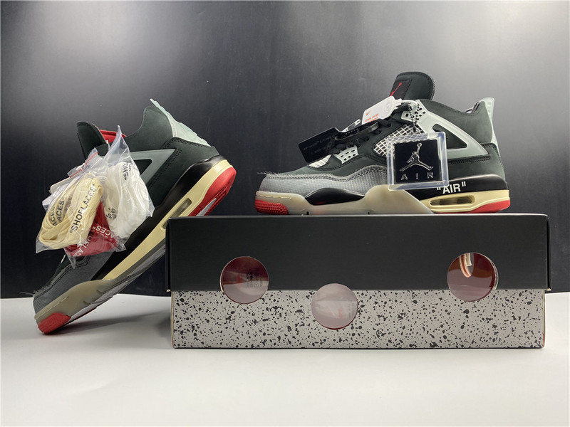 OW X AIR JORDAN 4 “BRED” CV9388-001