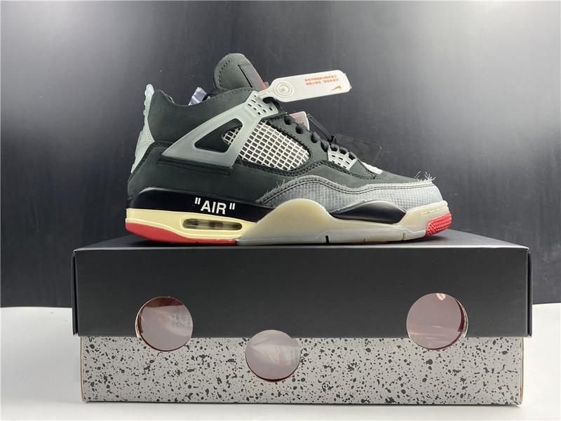 OW X AIR JORDAN 4 “BRED” CV9388-001