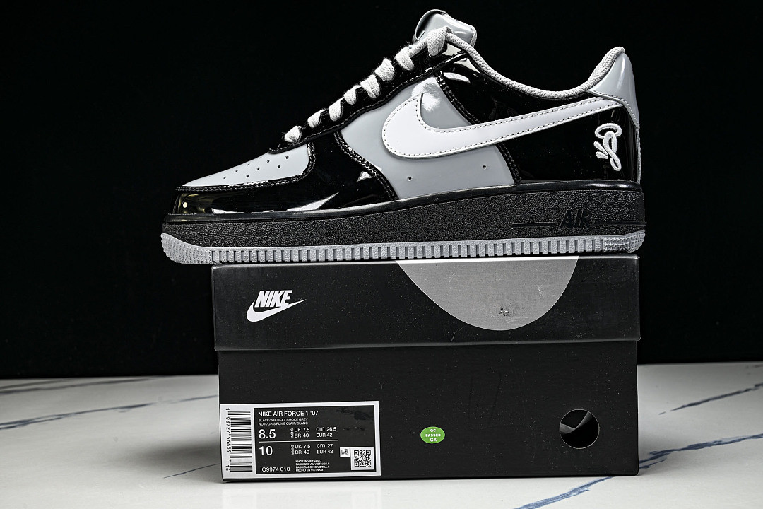 Nike Air Force 1 Low Syna Central Cee Black White Smoke Grey IO9974-010