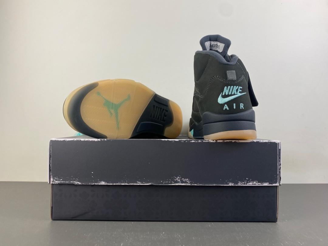 Jordan 5 Retro SoleFly Black Aurora Green Men