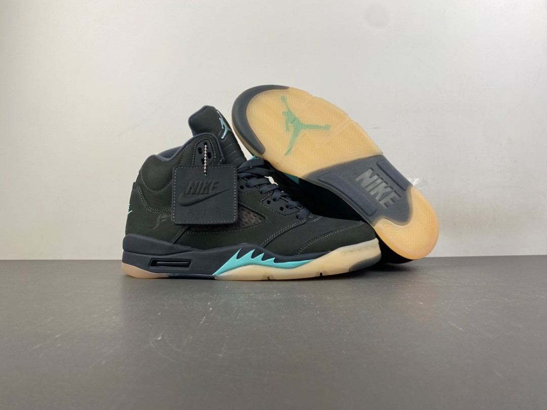 Jordan 5 Retro SoleFly Black Aurora Green Men