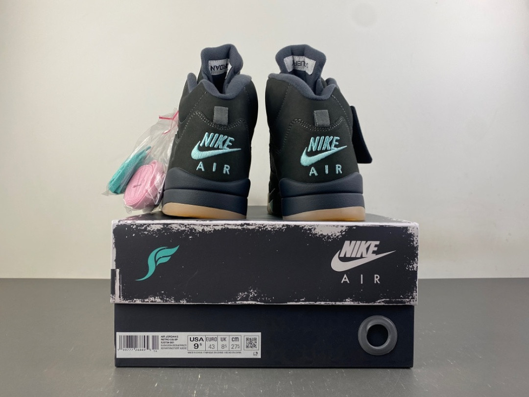 Jordan 5 Retro SoleFly Black Aurora Green Men