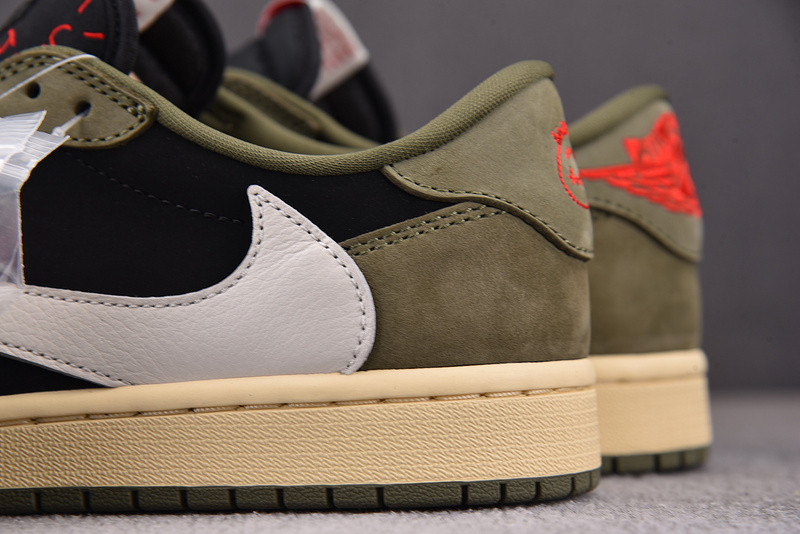 Travis Scott Air Jordan 1 Low OG Black Olive DM7866-002