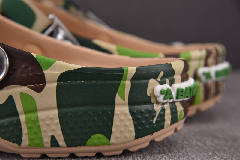 Crocs Classic Clog A Bathing Ape ABC Camo Green