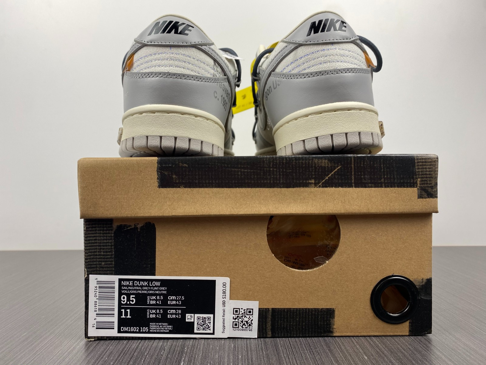 NIKE DUNK LOW OW LOT 41 OF 50 DM1602-105