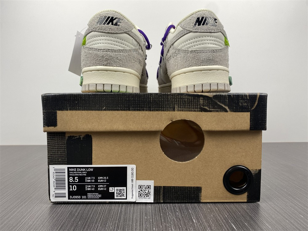 NIKE DUNK LOW OW LOT 15 OF 50 DJ0950-101