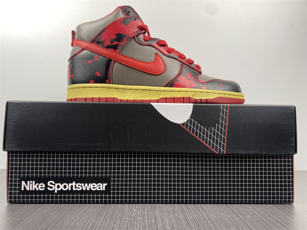 Nike Dunk High 1985 Red Acid Wash DD9404-600