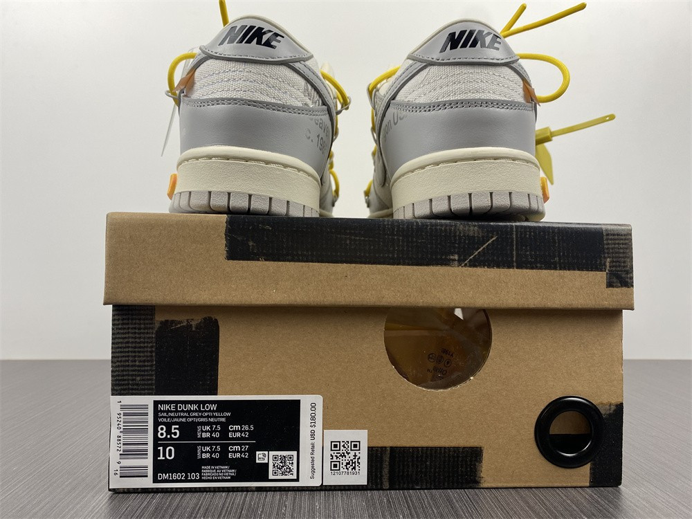 NIKE DUNK LOW OW LOT 29 OF 50 DM1602-103