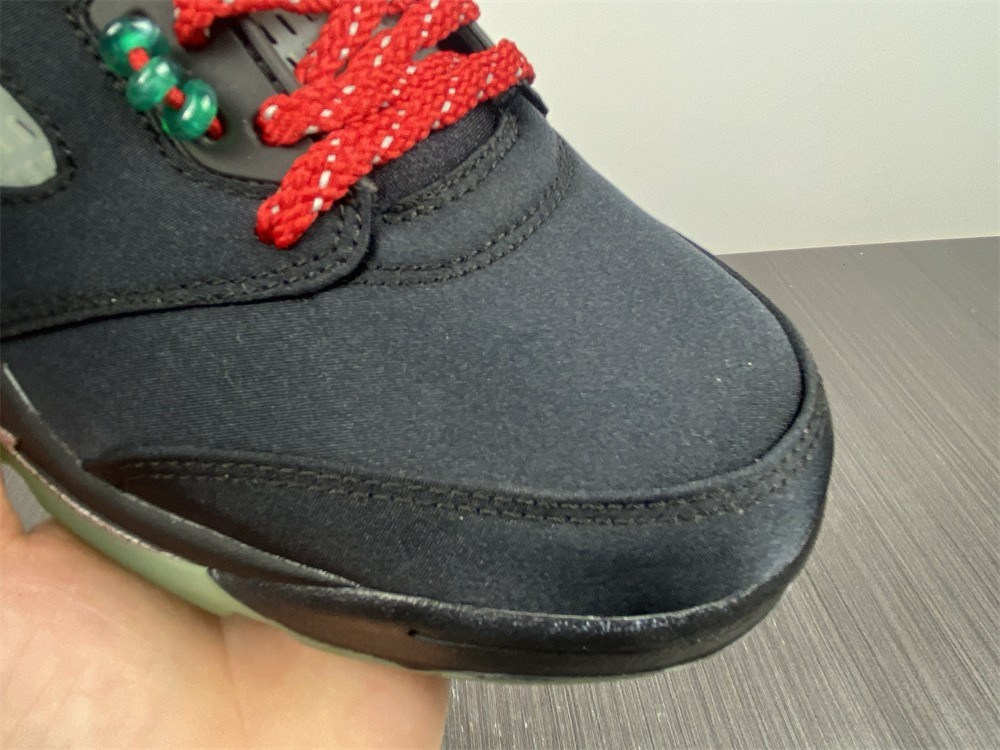 Air Jordan 5 Low Black Green Red DM4640-036