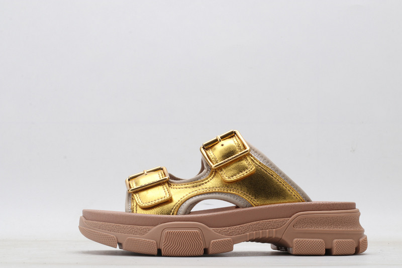 GUC LEATHER SLIDE