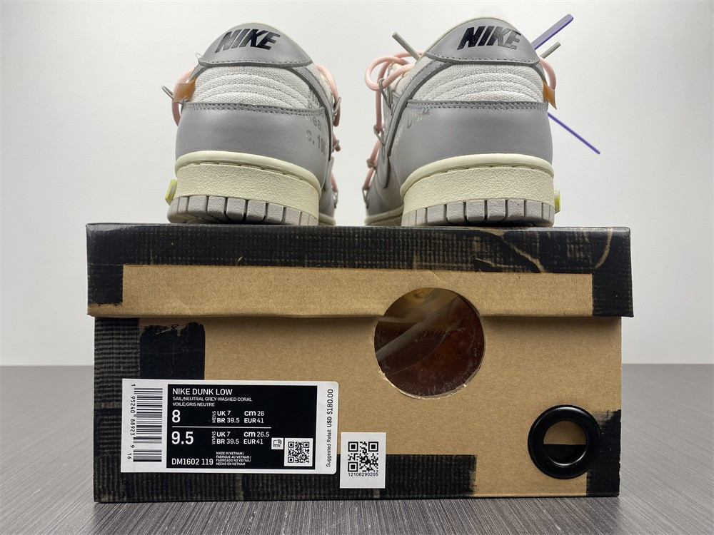NIKE DUNK LOW OW LOT 24 OF 50 DM1602-119