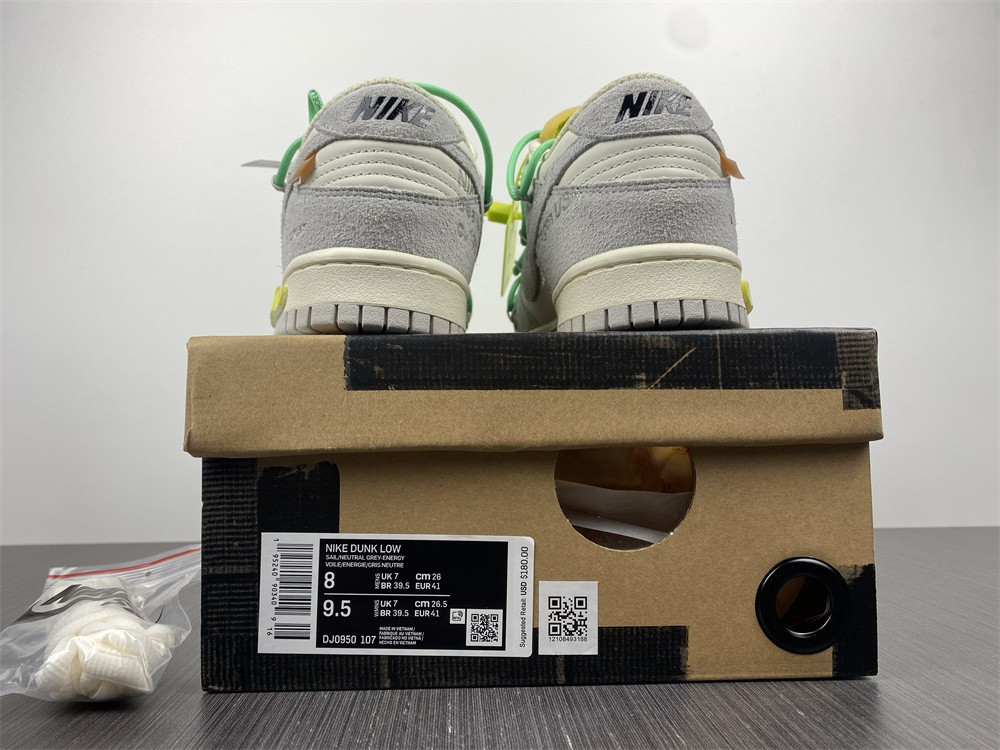 NIKE DUNK LOW OW LOT 14 OF 50 DJ0950-106