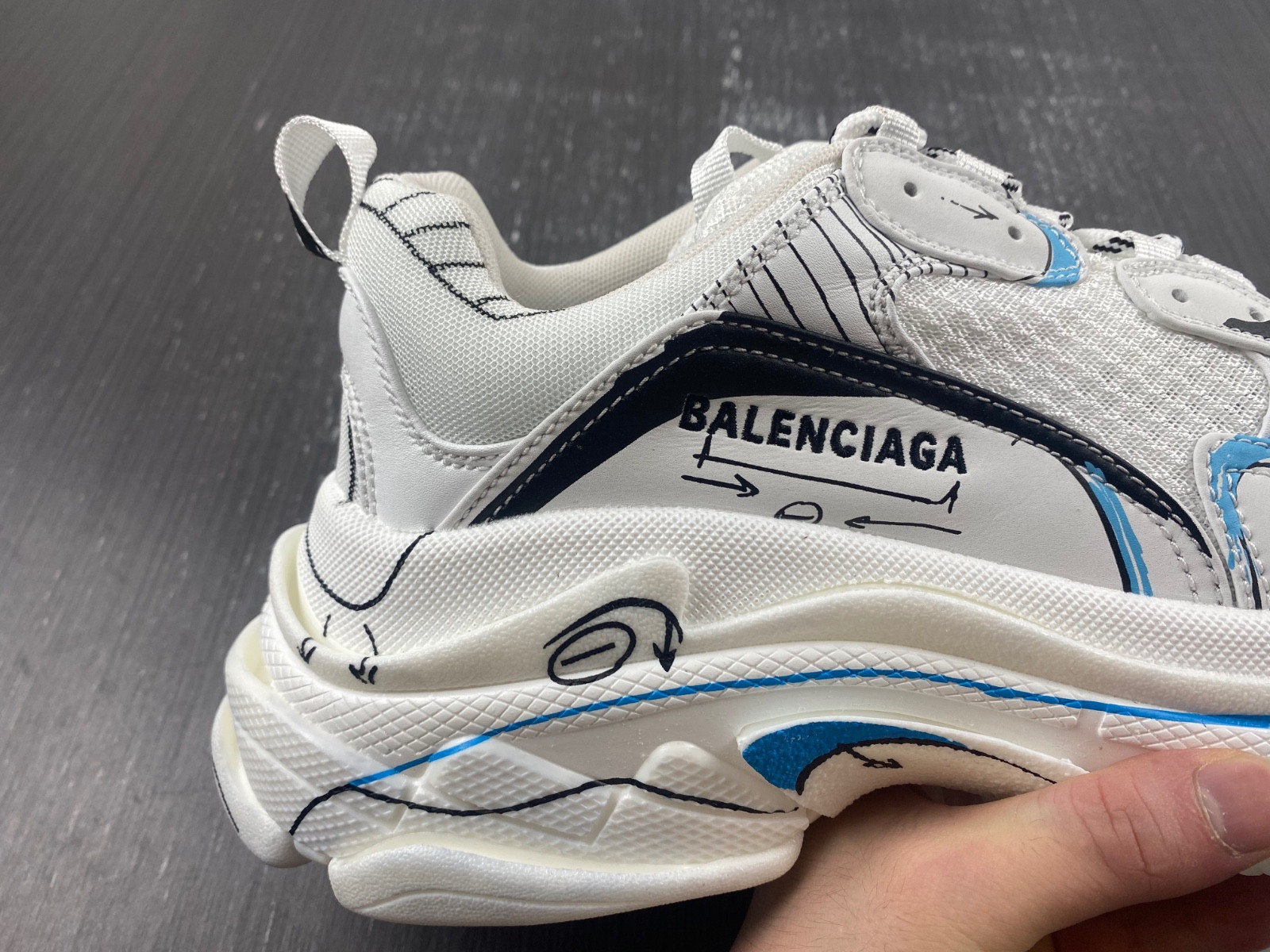 Ba*len*cia*ga triple s 536737 w3srb 9014