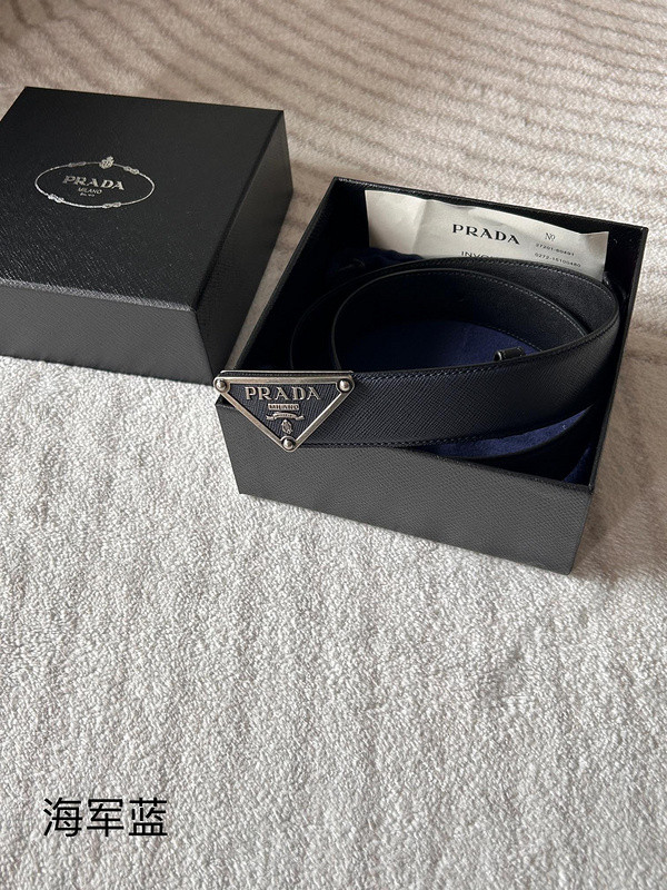 prada belt (navy blue)