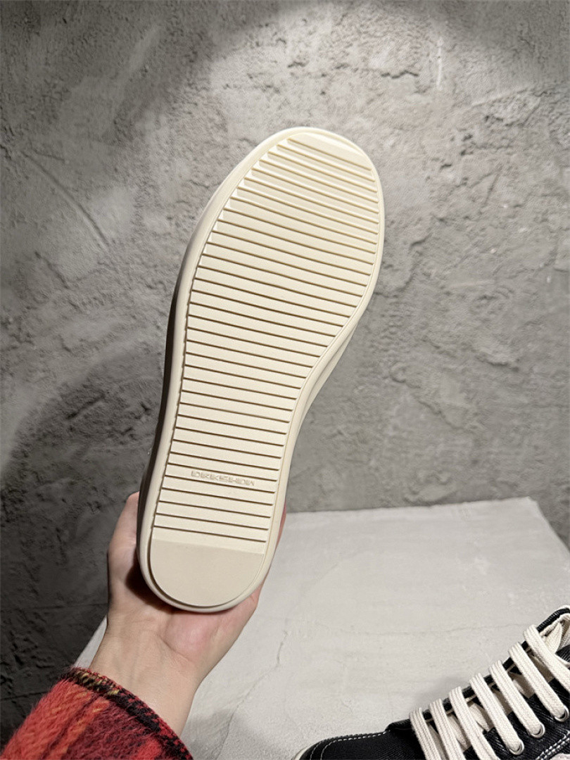 R*ck O*ens Leather Sneakers