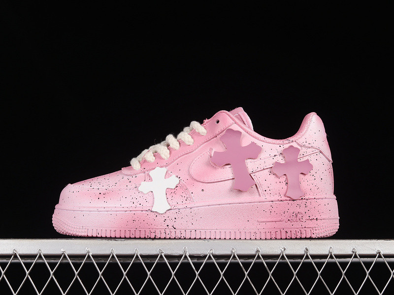 NIKE CHROMEHEARTS X AIR FORCE 1 LOW 07 PINK/PINK/WHITE DD8959-100