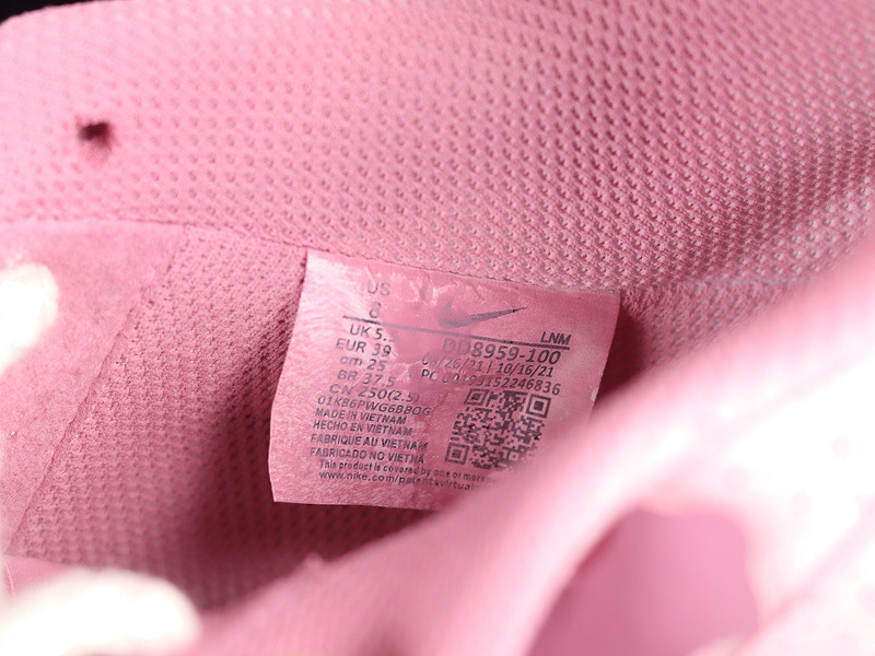 NIKE CHROMEHEARTS X AIR FORCE 1 LOW 07 PINK/PINK/WHITE DD8959-100