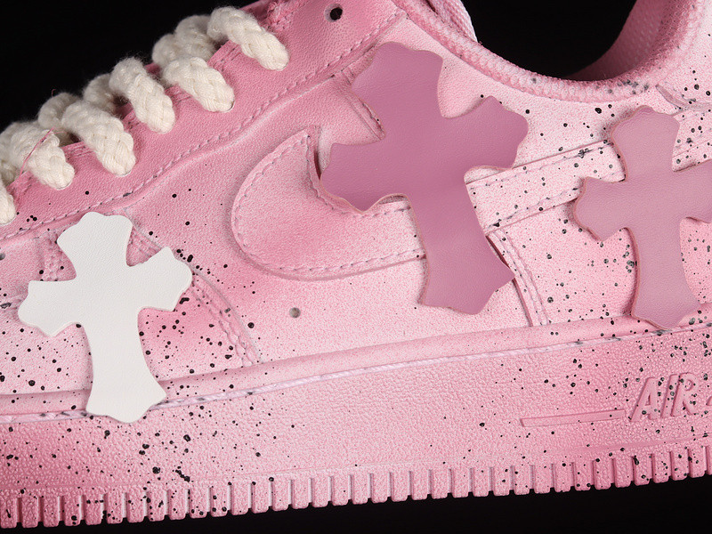 NIKE CHROMEHEARTS X AIR FORCE 1 LOW 07 PINK/PINK/WHITE DD8959-100