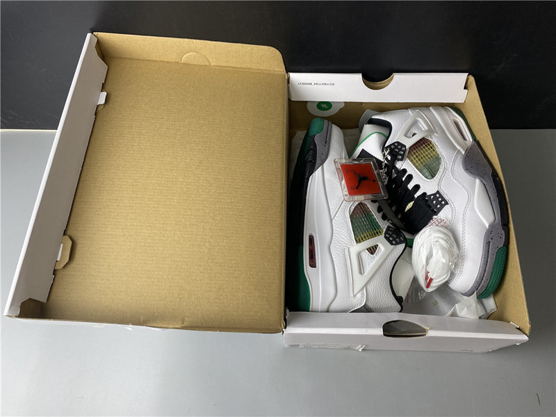 Jordan 4 Retro Lucid Green Rasta AQ9129-100