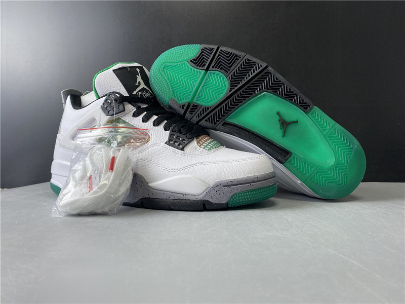Jordan 4 Retro Lucid Green Rasta AQ9129-100