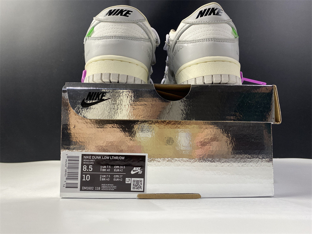 OW X DUNK LOW “03 OF 50” DM1602-118