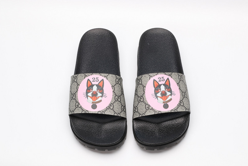 GUC LEATHER SLIDE