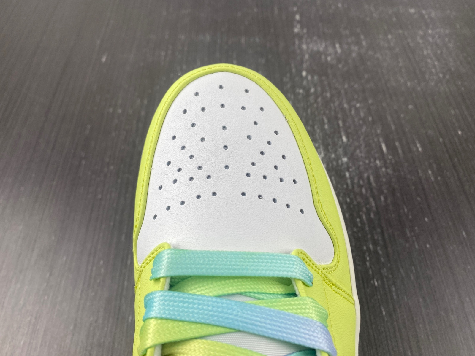 Air Jordan 1 Low White Volt Green Tan FD9906-131