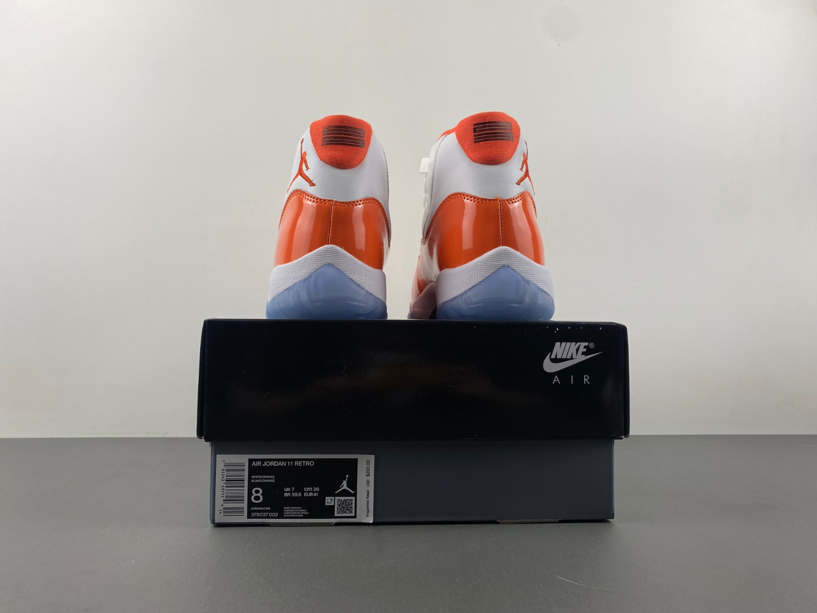 Air Jordan 11 Retro white orange