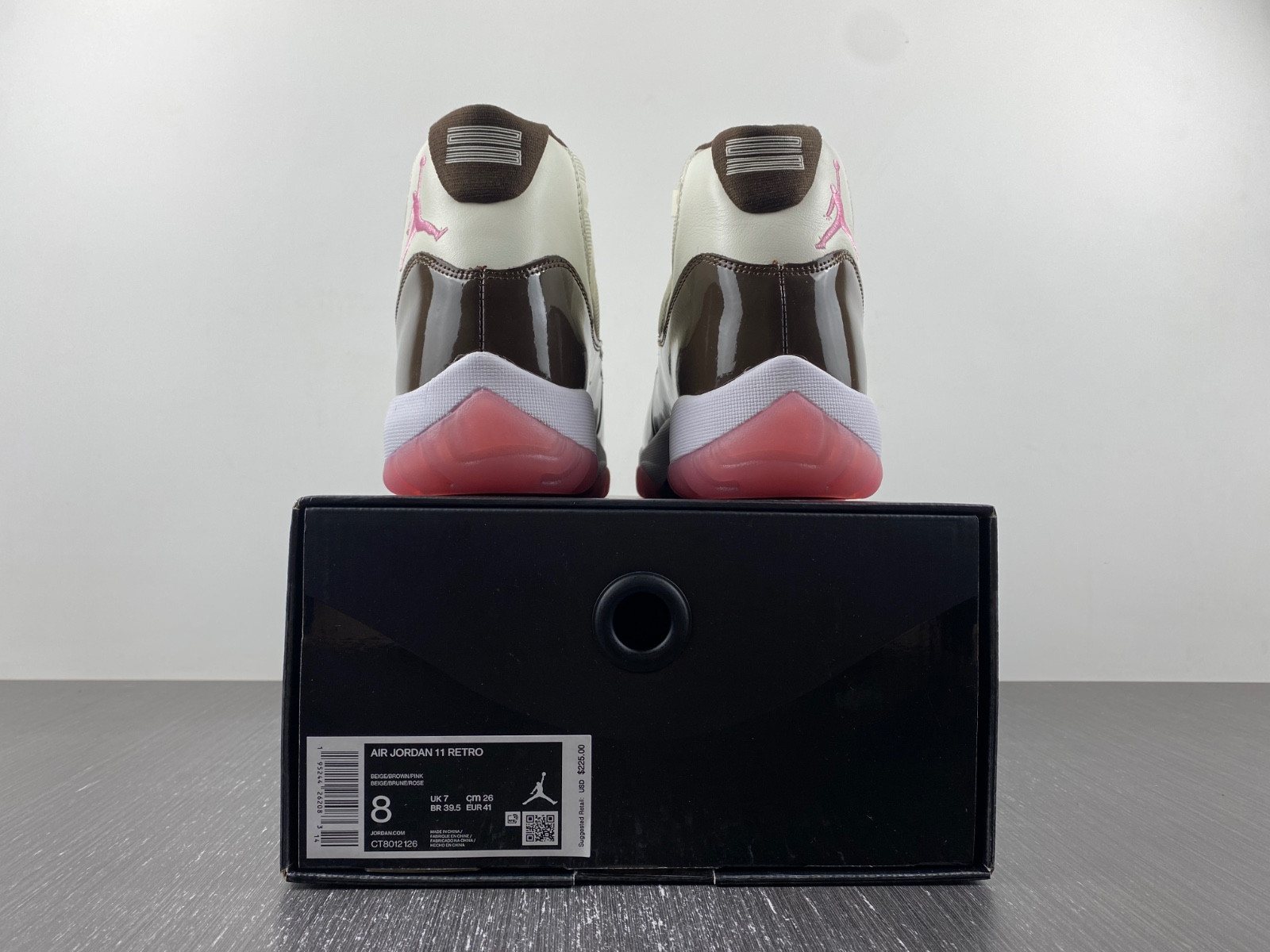 Air Jordan 11 Neapolitan Black Brown Pink White CT8012-126