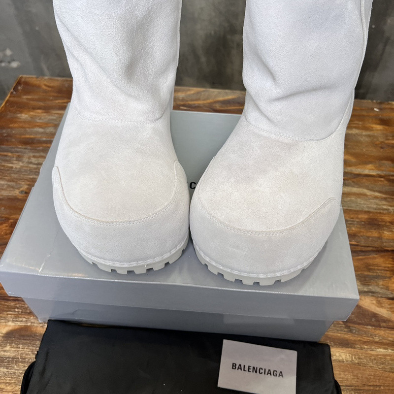 Balenciaga Alaska Faux-Fur Low Boots