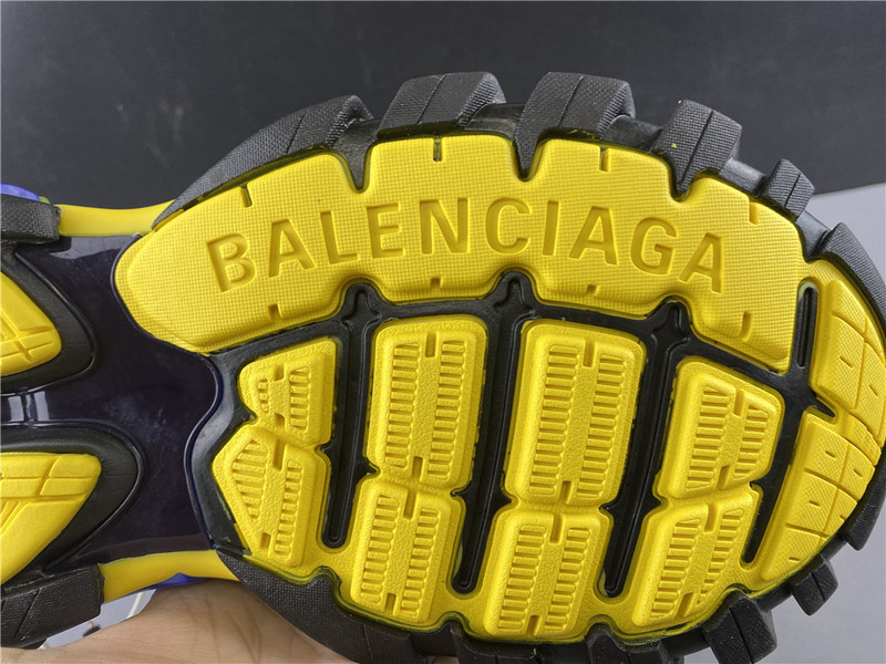 Ba*len*cia*ga tess s. gomma trek low top sneakers (black blue and yellow) 542023 w1gb1 1121