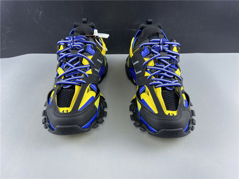 Ba*len*cia*ga tess s. gomma trek low top sneakers (black blue and yellow) 542023 w1gb1 1121
