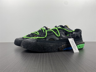 OW x Nike Blazer Low Black Green DH7863-001