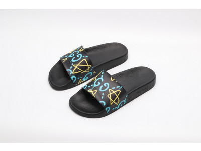 GUC LEATHER SLIDE