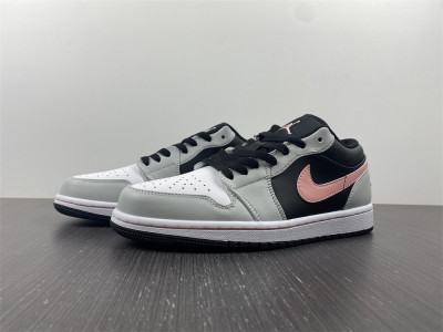 Jordan 1 Low Black Grey Pink 553558-062