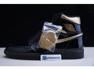 AIR JORDAN 1 HIGH OG PATENT ‘BLACK GOLD’ 555088-032