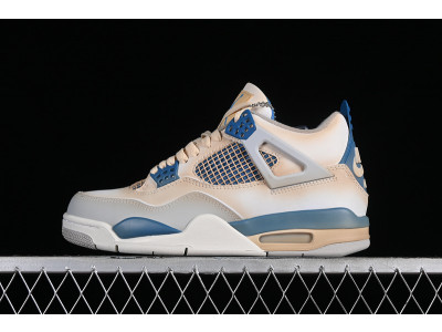 AIR JORDAN 4 RETRO WHITE/MILITARY BLUE-NEUTRAL GREY 308797-105